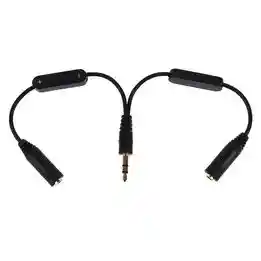Conectar Dos Audifonos A Pc -cell Adaptador Convertidor Splitter Audio 2 Audífonos X 1 Puerto