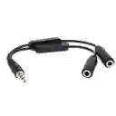 Conectar Dos Audifonos A Pc -cell Adaptador Convertidor Splitter Audio 2 Audífonos X 1 Puerto