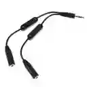 Conectar Dos Audifonos A Pc -cell Adaptador Convertidor Splitter Audio 2 Audífonos X 1 Puerto