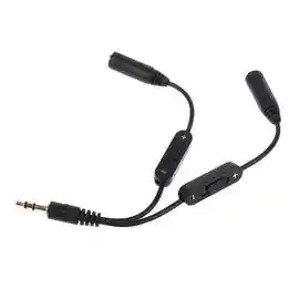 Conectar Dos Audifonos A Pc -cell Adaptador Convertidor Splitter Audio 2 Audífonos X 1 Puerto