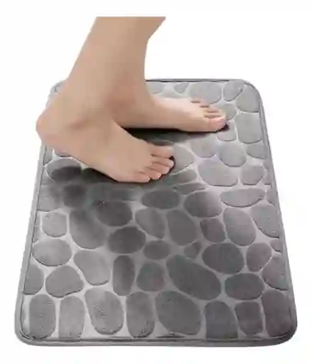 Tapete Alfombra De Baño Antideslizante Absorbente Salida De Ducha Suave Poliester 100% 60x40cm