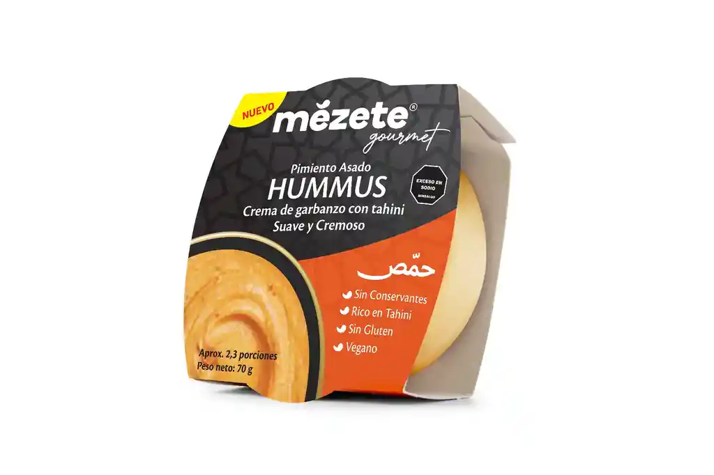 Mezete Hummus Pimiento Asado 70 Grs