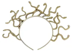 Diadema Medusa-serpientes Disfraz De Halloween Dorada De Plastico