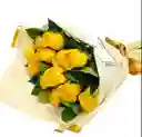 Bouquet 12 Rosas Amarillas