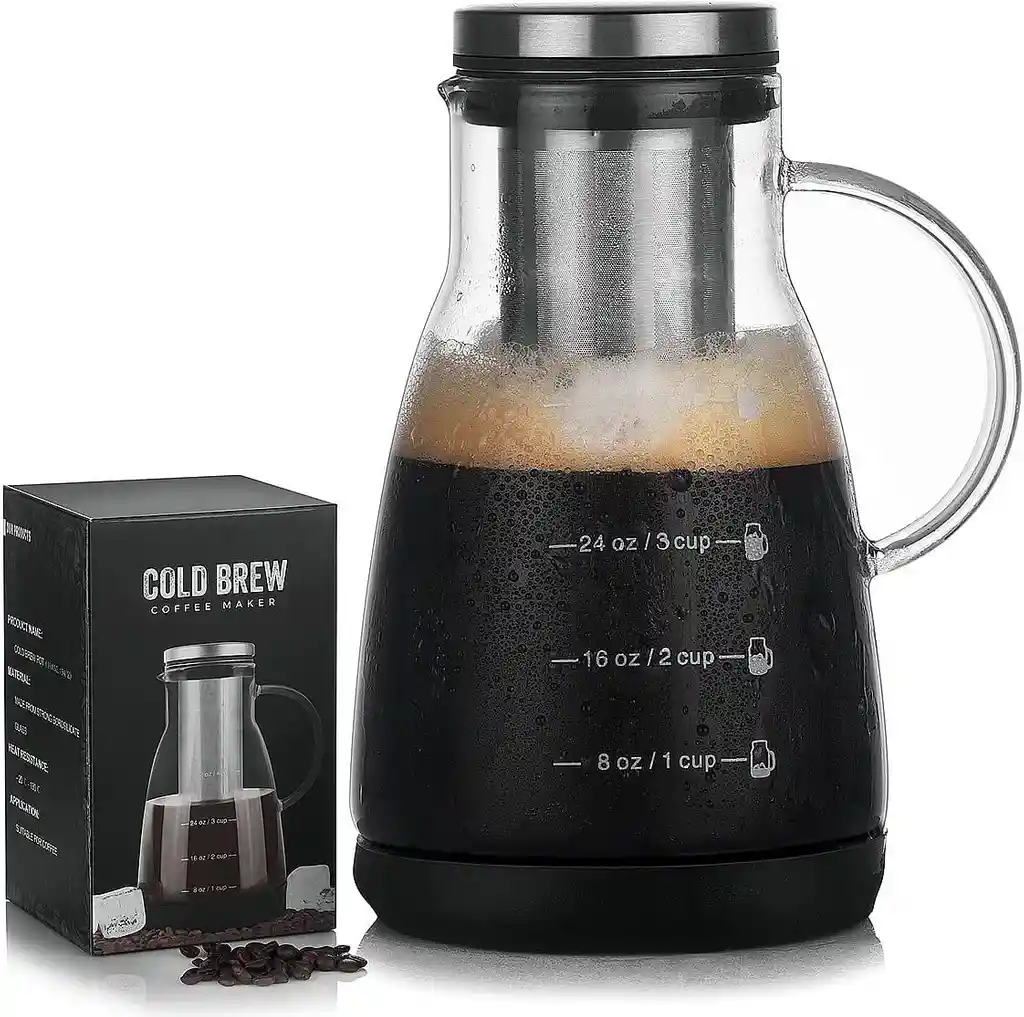 Cafetera Coldbrew Jarra Té Cafe Infusion Fria Filtro Acero