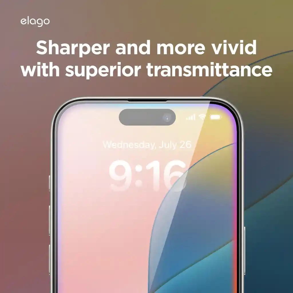 Vidrio Templado Para Iphone 16 Pro Elago Con Instalador Clear