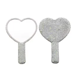 Espejo De Corazon Con Glitter Blanco