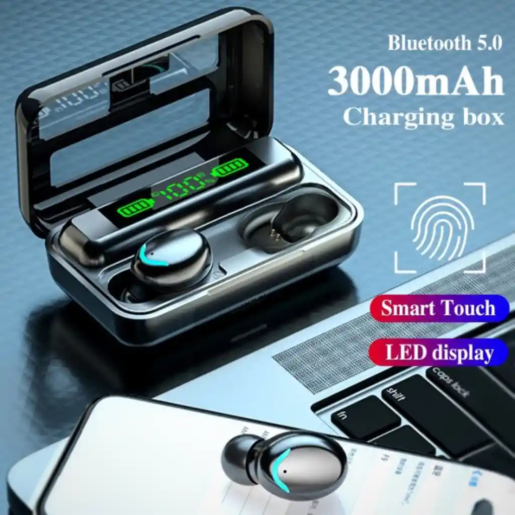 Audífonos Inalambricos Bluetooth F9 Indicador De Carga