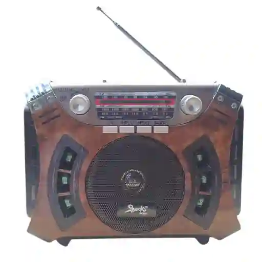 Radio Abuelo Am Fm Parlante Usb Retro Recargable Beck Play R-043bt