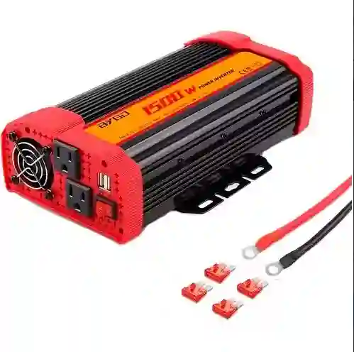 Inversor De Corriente 1500w 12v A 110v Doble Enchufe Y Usb