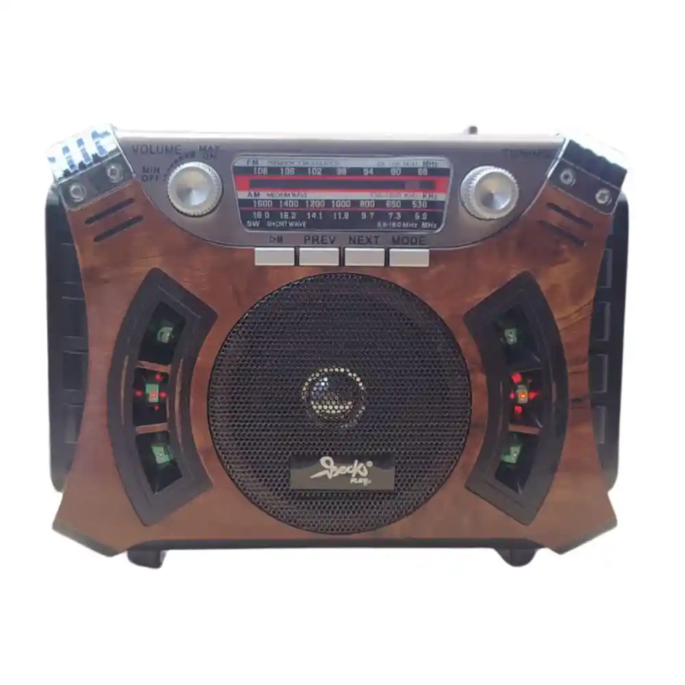 Radio Abuelo Am Fm Parlante Usb Retro Recargable Beck Play R-043bt