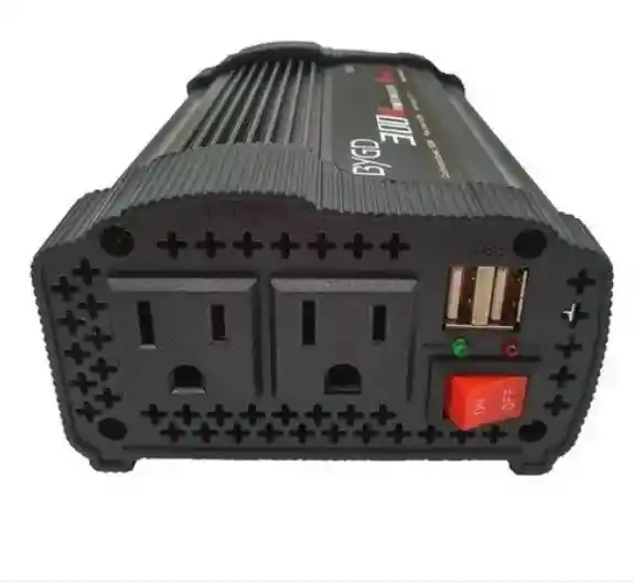 Inversor De Corriente 300w 12v A 110v Doble Enchufe Y Usb