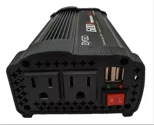 Inversor De Corriente 600w 12v A 110v Doble Enchufe Y Usb