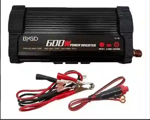 Inversor De Corriente 600w 12v A 110v Doble Enchufe Y Usb