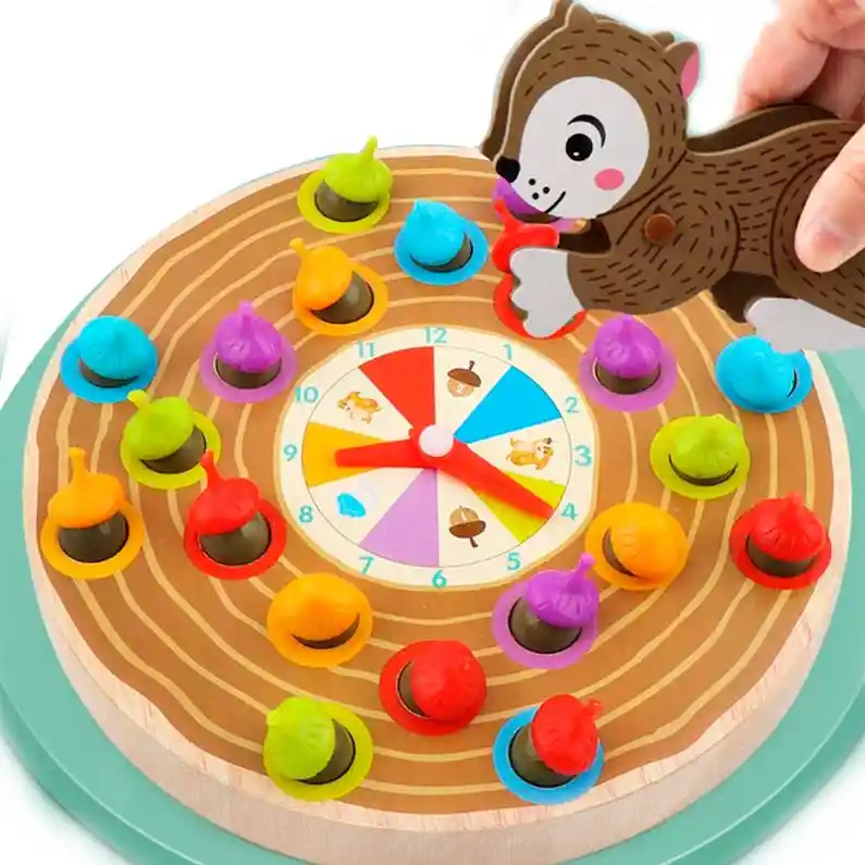 Juego Educativo Motricidad Ardilla Busca Nueces Para Niños