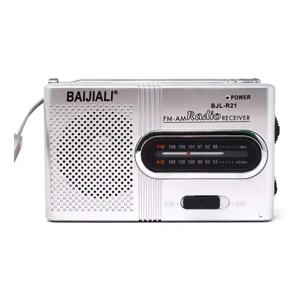 Radio Portátil Fm/am Radio De Bolsillo Ligero Altavoz Integrado Baijiali Bjl-r21