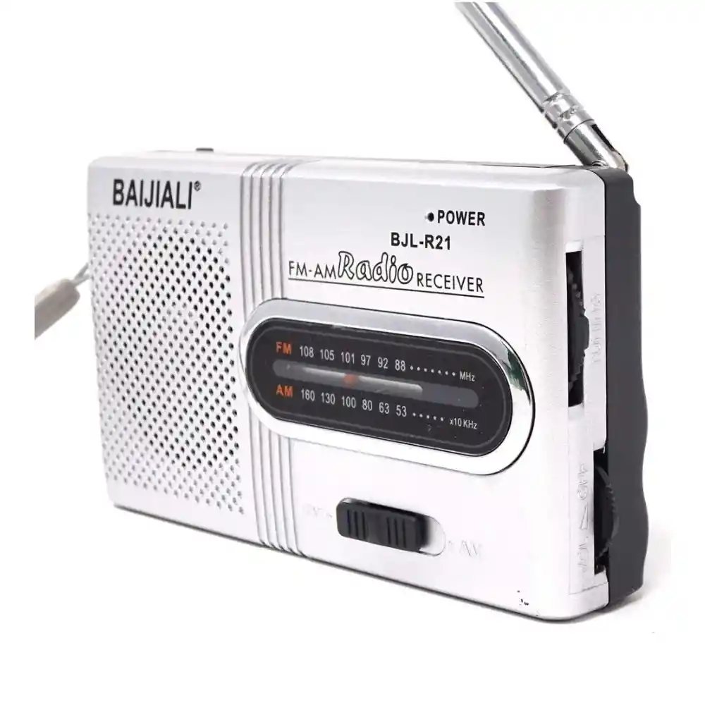 Radio Portátil Fm/am Radio De Bolsillo Ligero Altavoz Integrado Baijiali Bjl-r21