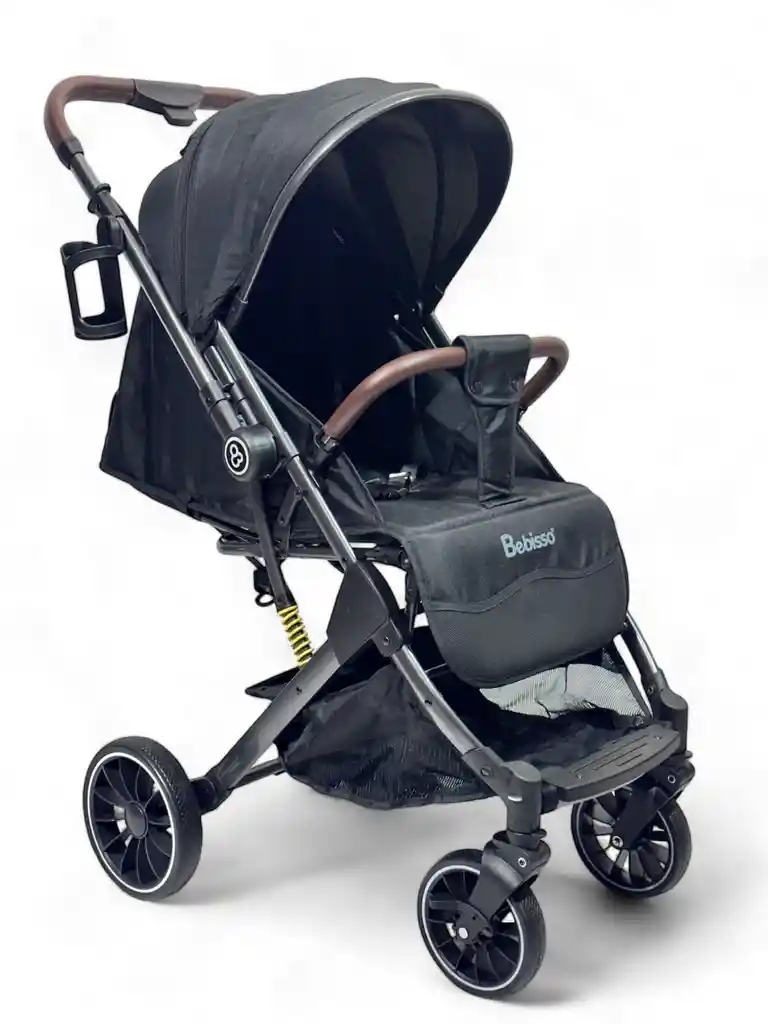 Coche Paseador Para Bebe Tipo Maleta Niña Niño Plegable Bebbiso Negro