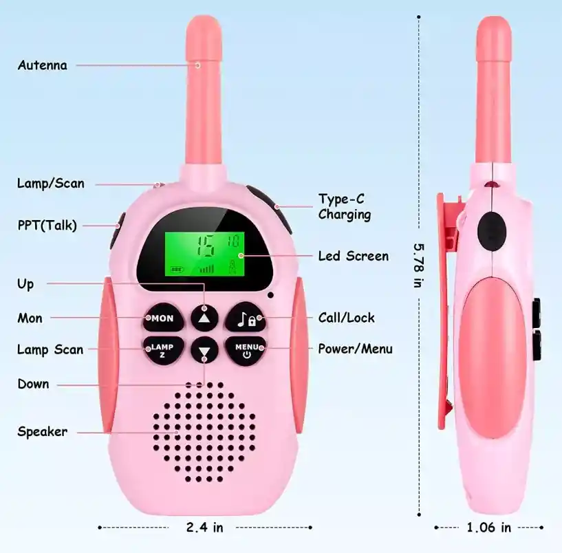 Kit Comunicadores Walkie Talkie Kids