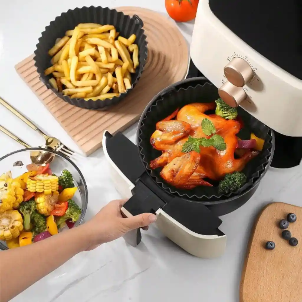 Molde Protector Para Freidora Air Fryer Silicona Reutizable