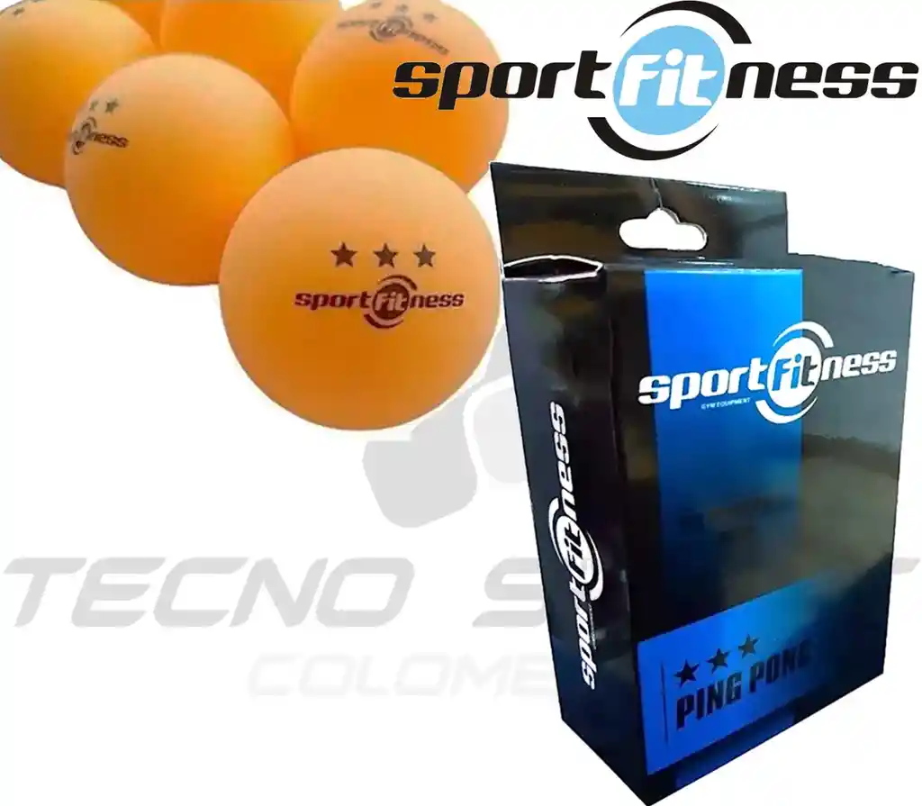 Raquetas Ping Pong Sport Fitness + 6 Pelotas Con Estuche