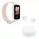 Xiaomi Smart Band 8 Active, Pnk + Audífonos Buds 6 Play, Wht