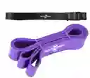 Banda Poder Sport Fitness Elástica Kit Negro + Morada Gym