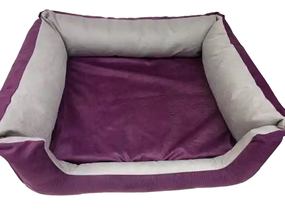 Cama Soft Talla L 80 X 65 Cm Morado – Gris