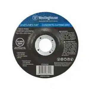 Disco Para Cortar Concreto De 4-1/2"x1/16"x7/8 Westinghouse - Westinghouse 625ptd0015