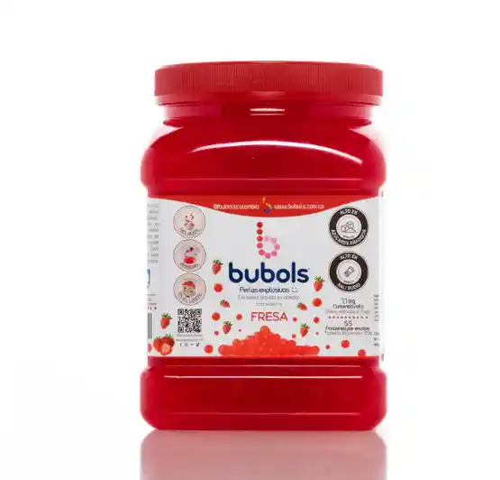 Bubols Perlas Explosivas Fresa X1.100g