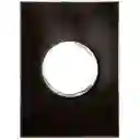 Placa Arteor 4x2 Redondo 1v Negro Espej - Legrand Grl-ind 575633