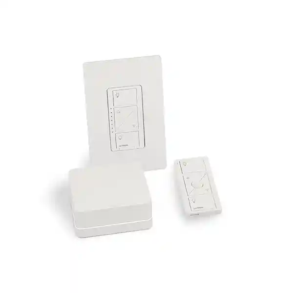 Kit Inteligente Para El Hogar Lutron Caseta Con Dimmer Y Control Pico P-bdgpro-pkg1w - Lutron P-bdgpro-pkg1w