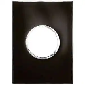 Placa Arteor 4x2 Redondo 1v Negro Espej - Legrand Grl-ind 575633