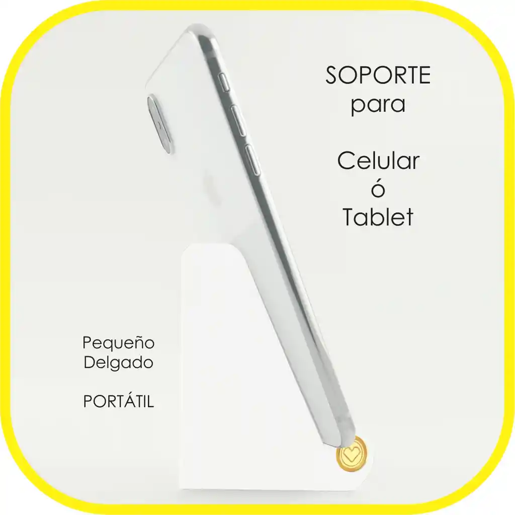 Soporte Celular Plegable De Bolsillo - Blanco X2