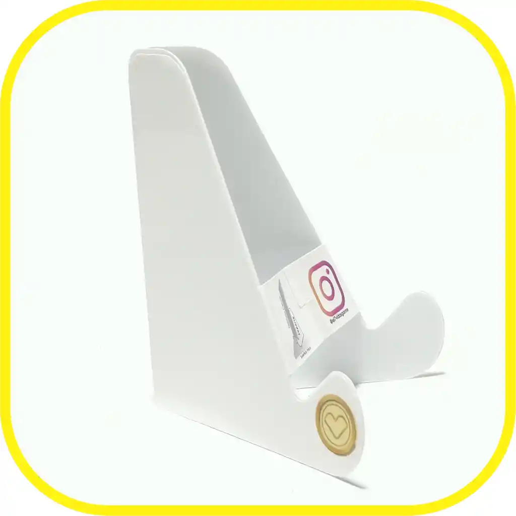 Soporte Celular Plegable De Bolsillo - Blanco X2