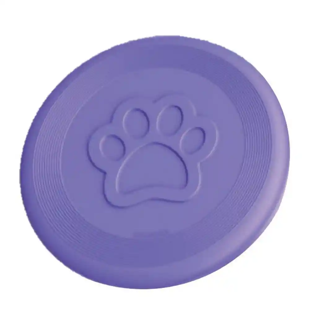 Pet Love Juguete Para Perro Frisbee Huella Caucho Natural