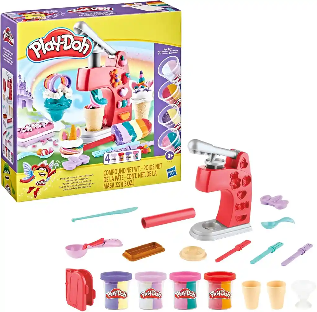 Juego Set Play-doh Heladería Mágica Con Colores Para Niños