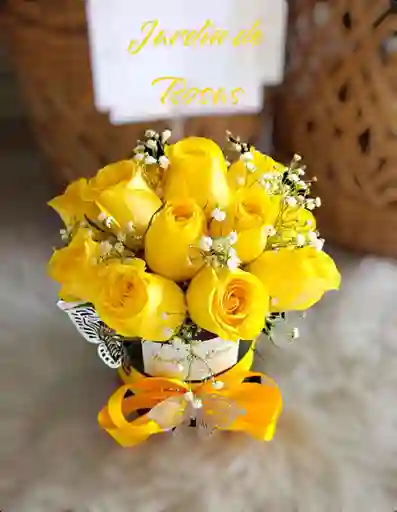Topiario Con Rosas Amarillas