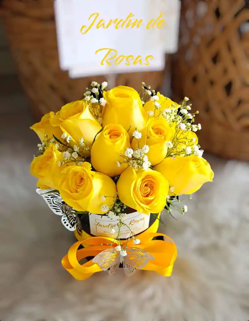 Topiario Con Rosas Amarillas