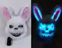 Mascara De Peluche Conejo Asesino Malo Halloween Disfraz Con Luces Led Neon