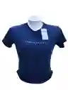 Camiseta Caballero Talla M Azul Marino