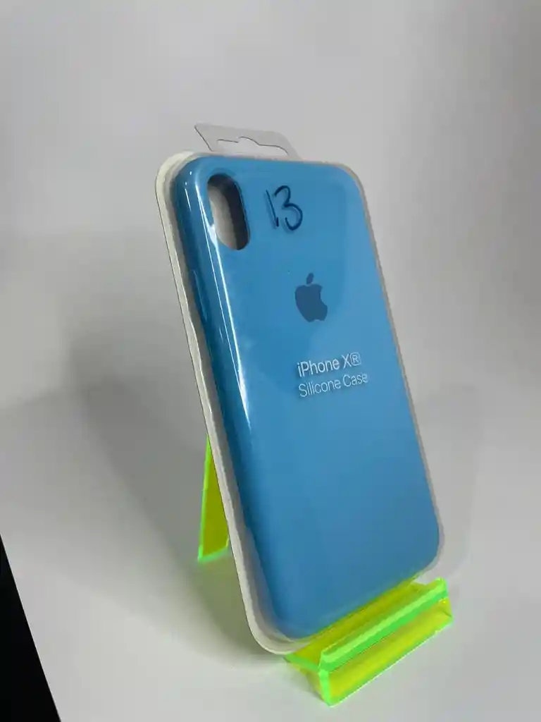 Silicon Case Iphone Xr/azul Neon