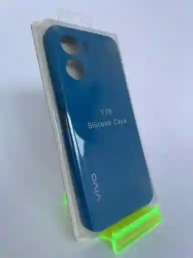 Silicon Case Vivo Y16/azul