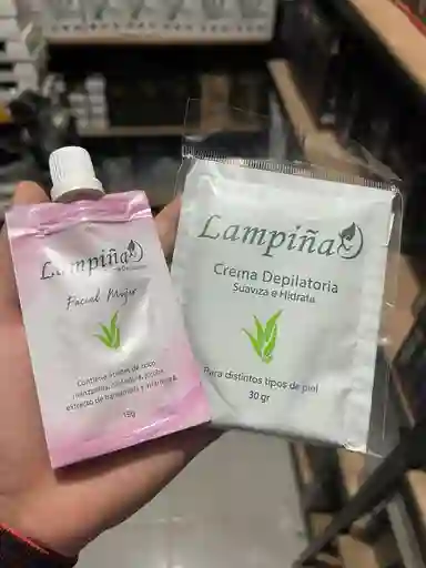 Lampiña Facial + Lampiña Corporal 30g ⚡