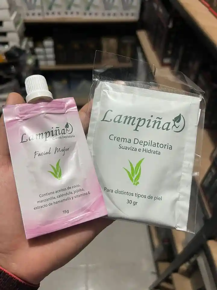 Lampiña Facial + Lampiña Corporal 30g ⚡