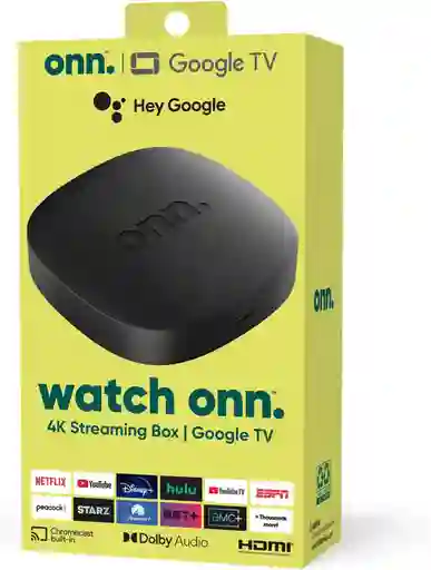 Tv Box Watch Onn Tv 4k Streaming Convertidor A Smart Tv Google Chrome Cast, Fire Tv, Roku