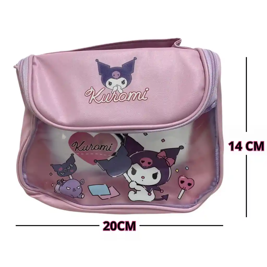 Cosmetiquera Neceser Bolso Sanrio Kitty Melody Kuromi Cinnamoroll