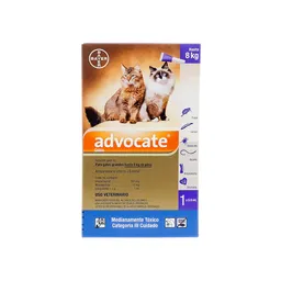 Advocate Gato Hasta 8kg X3 Pipetas