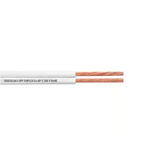 Cable Duplex Prc Spt 300v 60°c 2x12 Crr Blanco F.esp -- - Procables