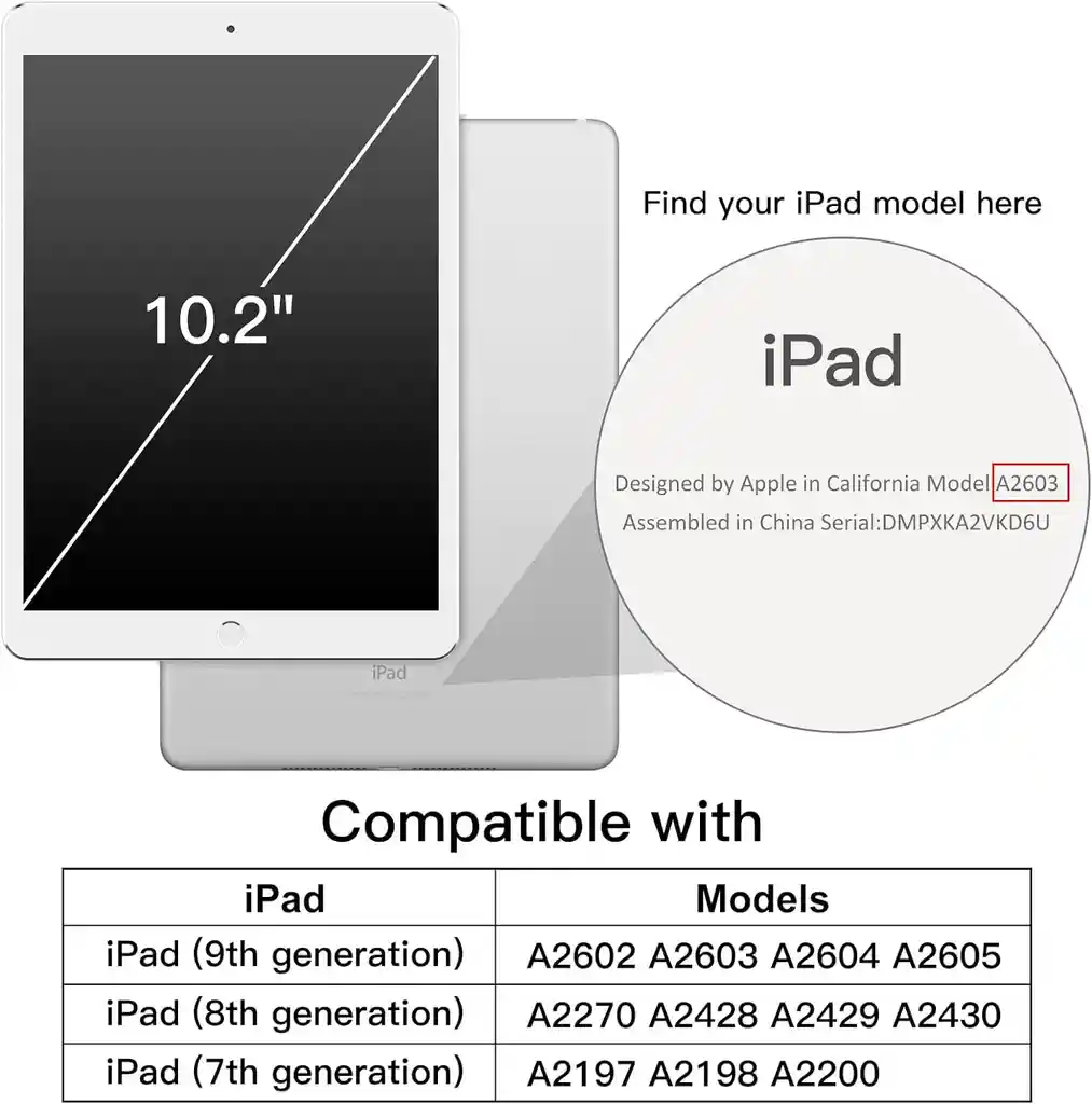 Estuche Protector Smart Clear Magnetico Para Ipad 10.2 7a 8a 9a Generacion – Gris